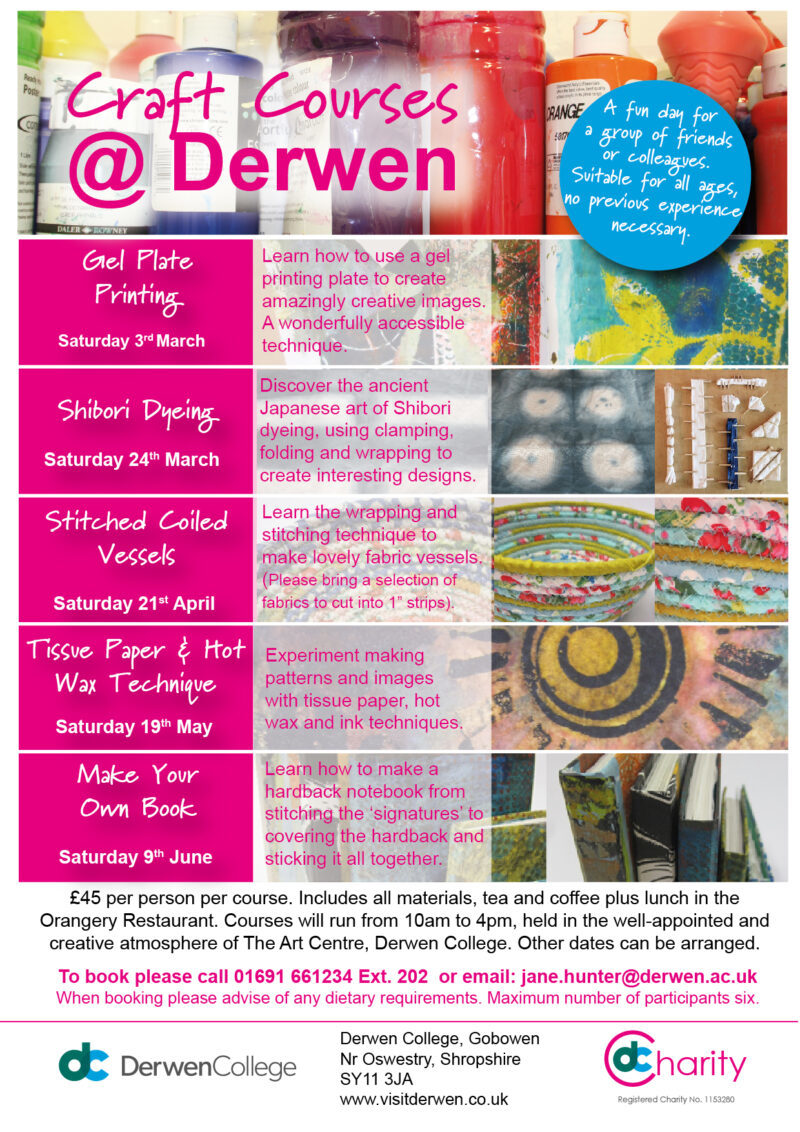 craft courses Archives Derwen College