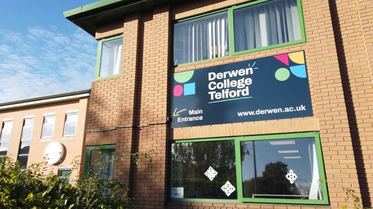 View of the outside of Derwen College Telford