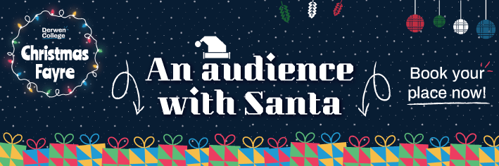 An audience with Santa banner