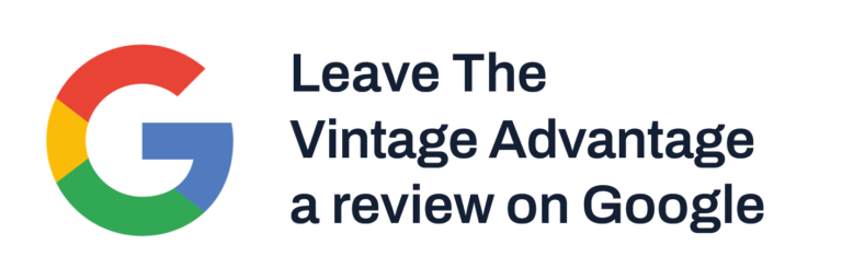 leave a google review for the vintage advantage